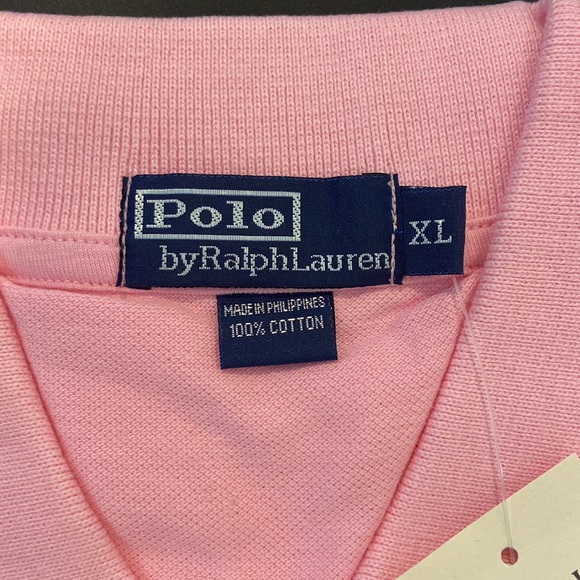 NEW Pink Ralph Lauren POLO Shirt Men's Short Sleeve Sz. XL,S,M - Picture 6 of 9